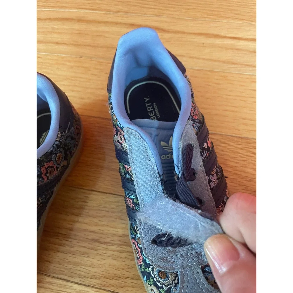 Adidas x Liberty London Gazelle Toddler Floral Suede Sneakers JH5208 Size 6K